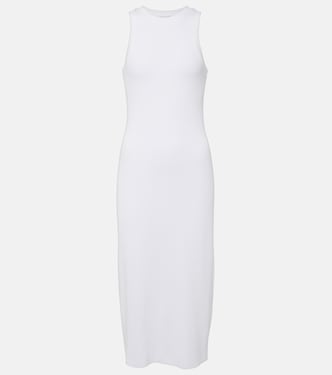 Robe midi en maille jersey côtelée | Vince