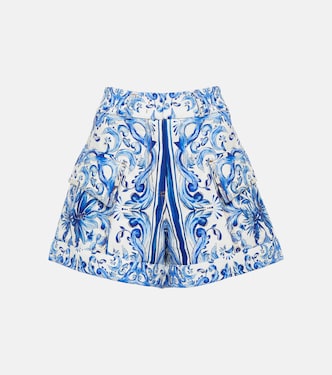 Garden Tiles cotton shorts | Farm Rio
