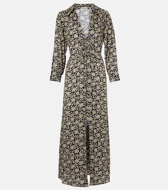Vestido midi Franchi de algodón floral | Rixo