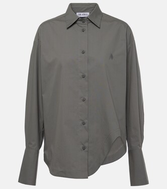 Camisa asimétrica Eliza de lona de algodón | The Attico