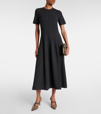 Robe midi en laine et cachemire | Brunello Cucinelli