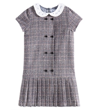 Prince of Wales pleated polo dress | Tartine et Chocolat