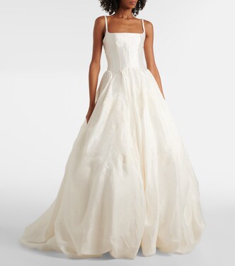 Robe de mariée Leighton en lin et soie | Danielle Frankel