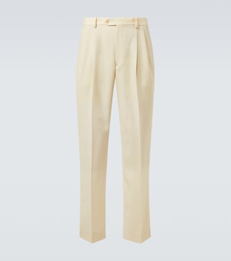 Wool and mohair straight pants | Auralee
