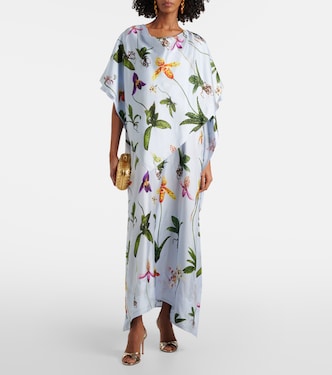 Kaftan aus Seiden-Twill | Oscar de la Renta