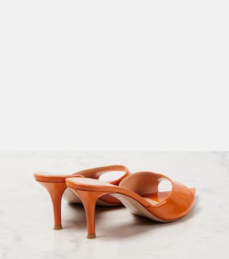 Pantoletten aus Lackleder | Gianvito Rossi