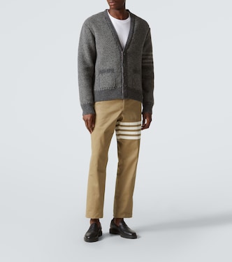 Top RWB Stripe in jersey di cotone | Thom Browne