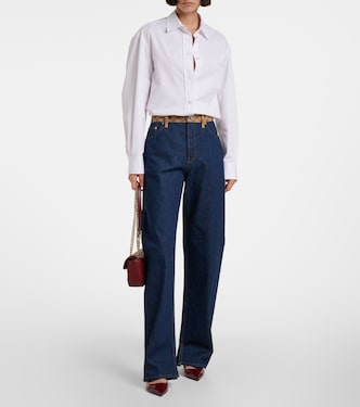 Jean droit à taille mi-haute | Gucci