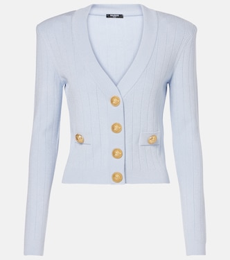 Ribbed-knit cardigan | Balmain