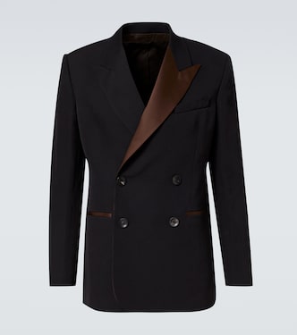 Smokingjacke Rise aus Wolle mit Satin | Wales Bonner
