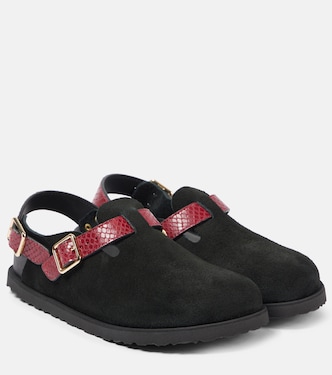 Tokio snake-effect suede clogs | Birkenstock 1774