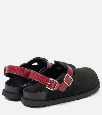 Tokio snake-effect suede clogs | Birkenstock 1774
