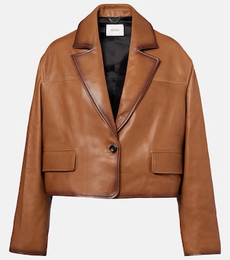 Cropped leather jacket | Dorothee Schumacher