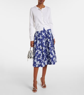 Cardigan in seta e cotone | Carolina Herrera