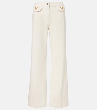 Jean ample VGold à taille basse | Valentino