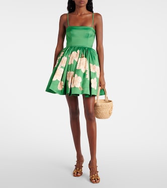 Floral gathered minidress | Alémais