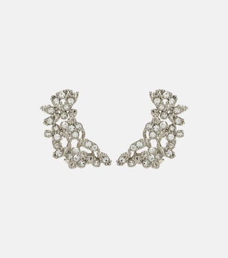 Crystal-embellished ear climbers | Jil Sander