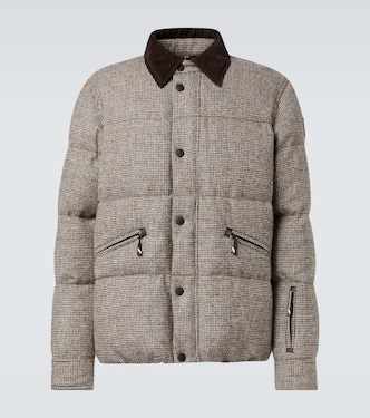 Elgon houndstooth wool down ski jacket | Moncler Grenoble