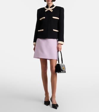 Wool and silk Crepe Couture miniskirt | Valentino