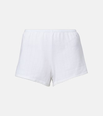 Pointelle cotton shorts | Leset