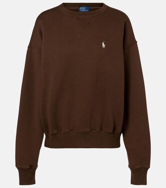 Logo cotton-blend jersey sweatshirt | Polo Ralph Lauren