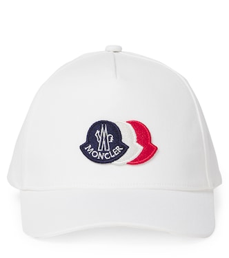 Embroidered logo cotton baseball cap | Moncler Enfant