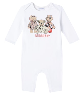 Baby Thomas Bear cotton onesie | Burberry Kids