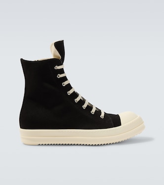 DRKSHDW denim high-top sneakers | Rick Owens