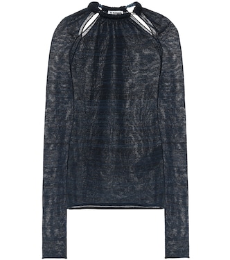Top en mezcla de lana con abalorios | Jil Sander