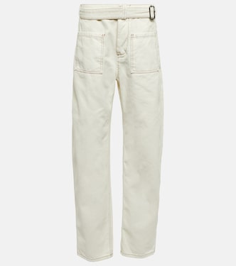 Low-rise straight cotton canvas pants | Etro