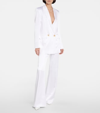 Pantalon de mariée ample à taille haute | Galvan