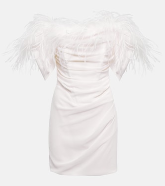 Feather-trimmed minidress | Giuseppe di Morabito