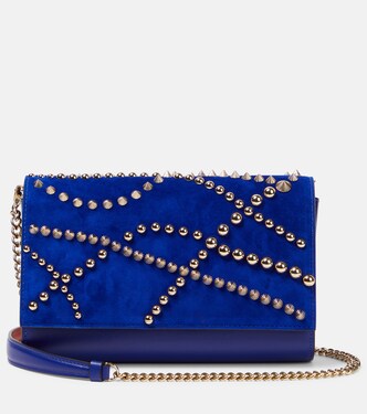Verzierte Clutch Paloma aus Veloursleder | Christian Louboutin