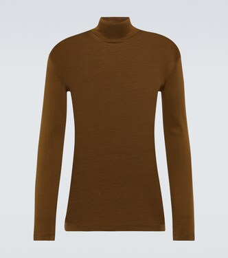 Top en jersey de algodón con cuello alto | Lemaire