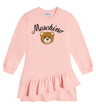 Teddy Bear cotton-blend sweatshirt dress | Moschino Kids