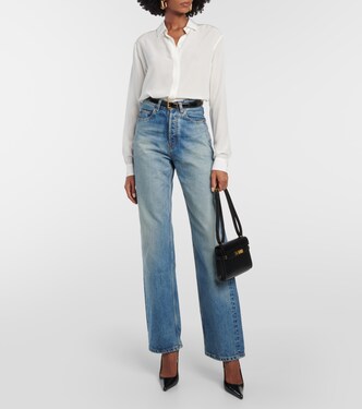 Jeans regular a vita alta | Saint Laurent