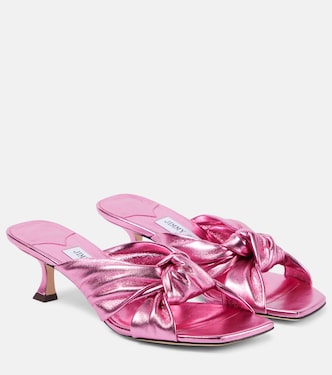 Sandali Avenue 50 in pelle metallizzata | Jimmy Choo