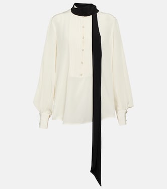 Blusa in seta con fiocco | Victoria Beckham