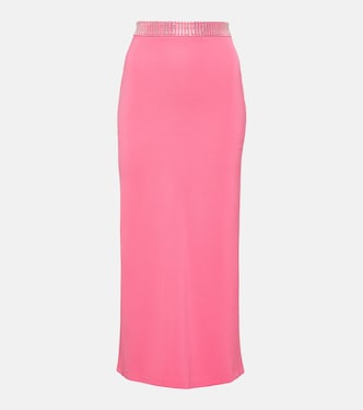 Falda midi con cristales | David Koma