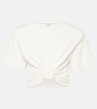 Gathered cotton jersey top | Magda Butrym