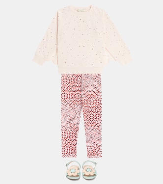 Felpa in cotone con cristalli | Stella McCartney Kids