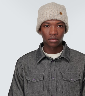 Berretto in maglia di cashmere a coste | God's True Cashmere