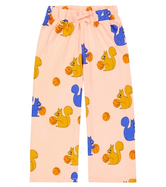 Pantalones deportivos Squirrels de algodón | Mini Rodini