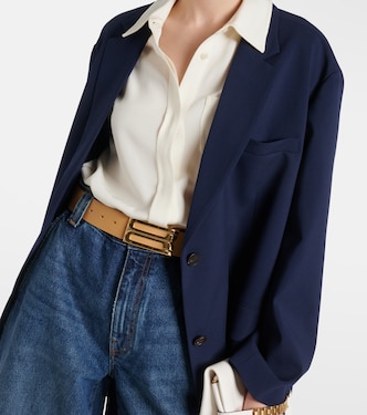 Logo leather belt | Victoria Beckham