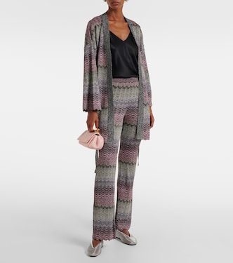 Zigzag high-rise flared pants | Missoni