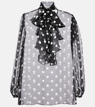 Blouse en soie à pois | Dolce&Gabbana