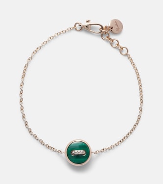 Bracciale Pom Pom Dot in oro rosa 18kt con pietre preziose | Pomellato