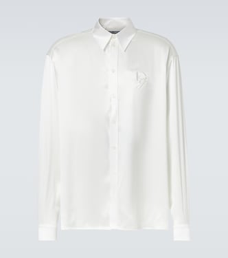 Smokinghemd aus Seidensatin | Dolce&Gabbana