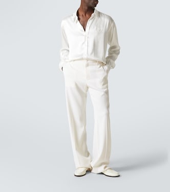 Camicia da smoking in raso di seta | Dolce&Gabbana