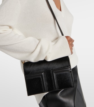 Sac T-Flap Mini en cuir façon poulain | Toteme